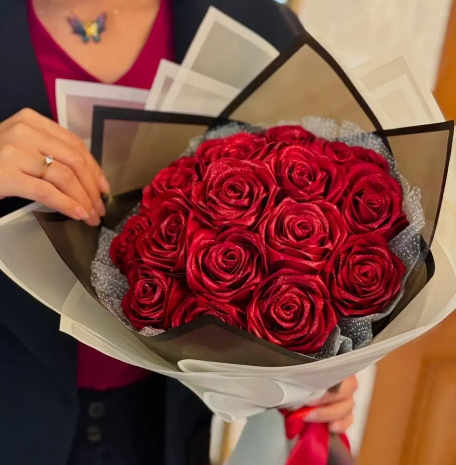 گل روبانی و پیپ پاکن|گل مصنوعی|تبریز, |دیوار