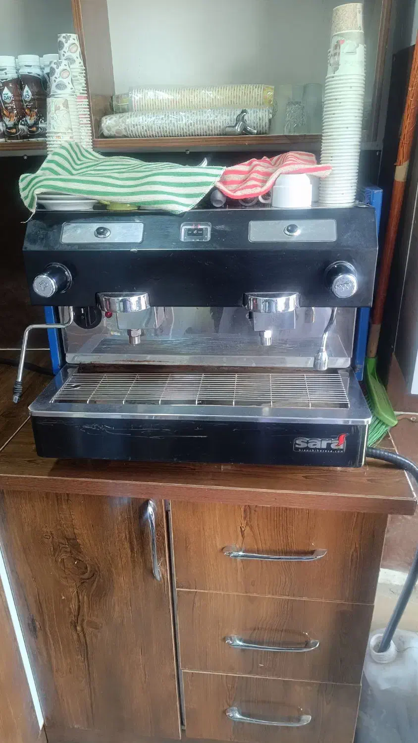 دستگاه اسپرسو ساز دوگروپ صنعتی|سماور، چایساز، قهوهساز|زاهدان, |دیوار