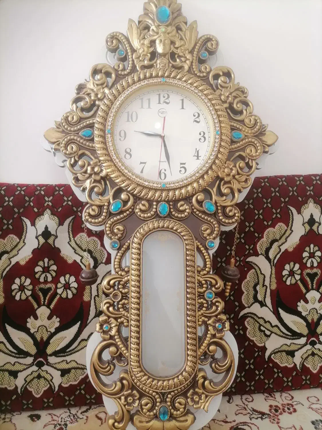 دوتا ساعت چراغ خواب دو عدد سینی|ساعت دیواری و تزئینی|گنبد کاووس, |دیوار