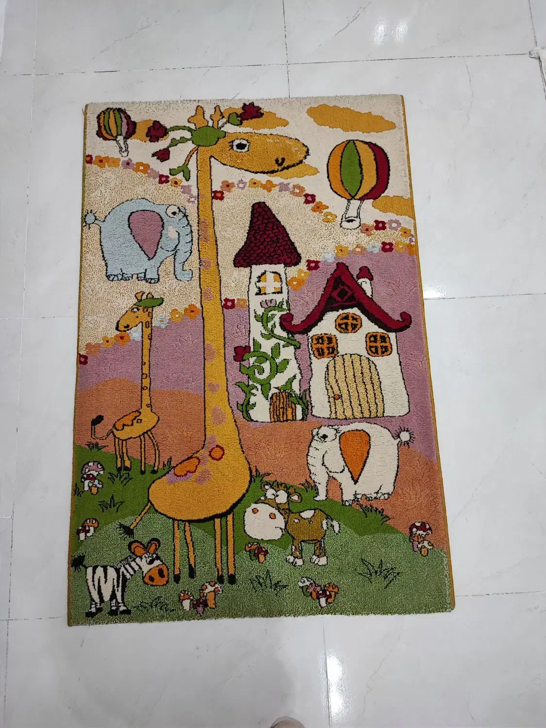 قالیچه فانتزی اتاق کودک 1×1.5|فرش|سبزوار, عظیمیان|دیوار