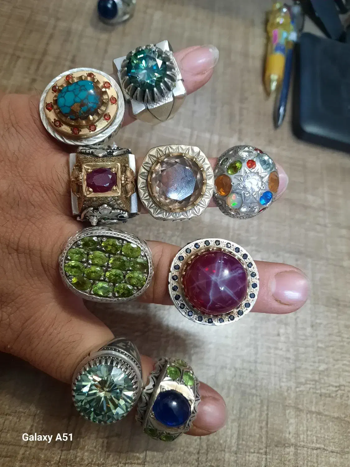 تعدادی انگشتره نقره فوق کلکسیونی، خاص و بی نظیر|جواهرات|قوچان, |دیوار