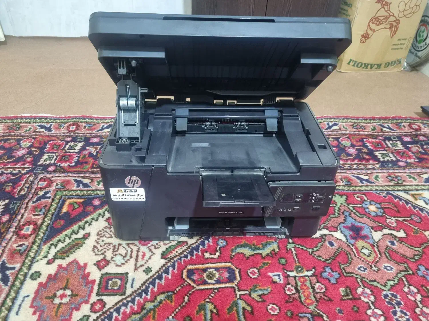 پرینتر hp سه کاره در حد نو|پرینتر، اسکنر، کپی، فکس|خوی, |دیوار