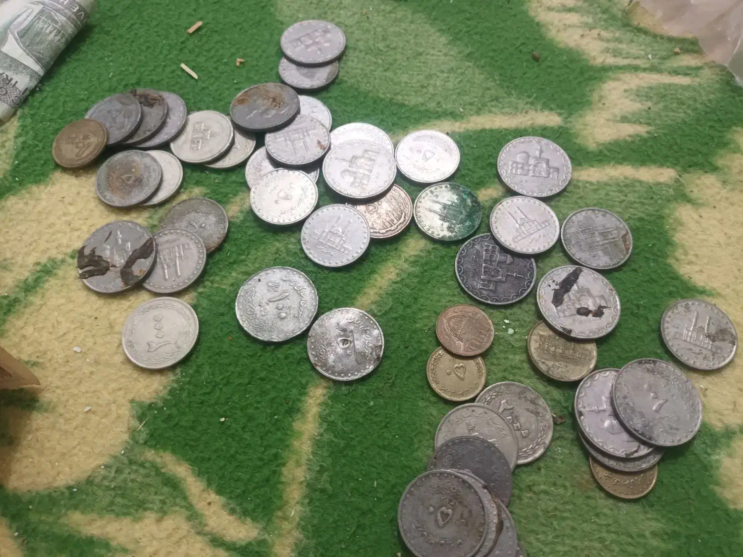 سکه قدیمی شاهی|کلکسیون سکه، تمبر، اسکناس|زارچ, |دیوار