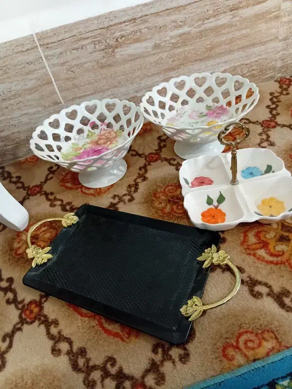 ۴ تیکه ظرف سرو|ظروف سرو و پذیرایی|زابل, |دیوار