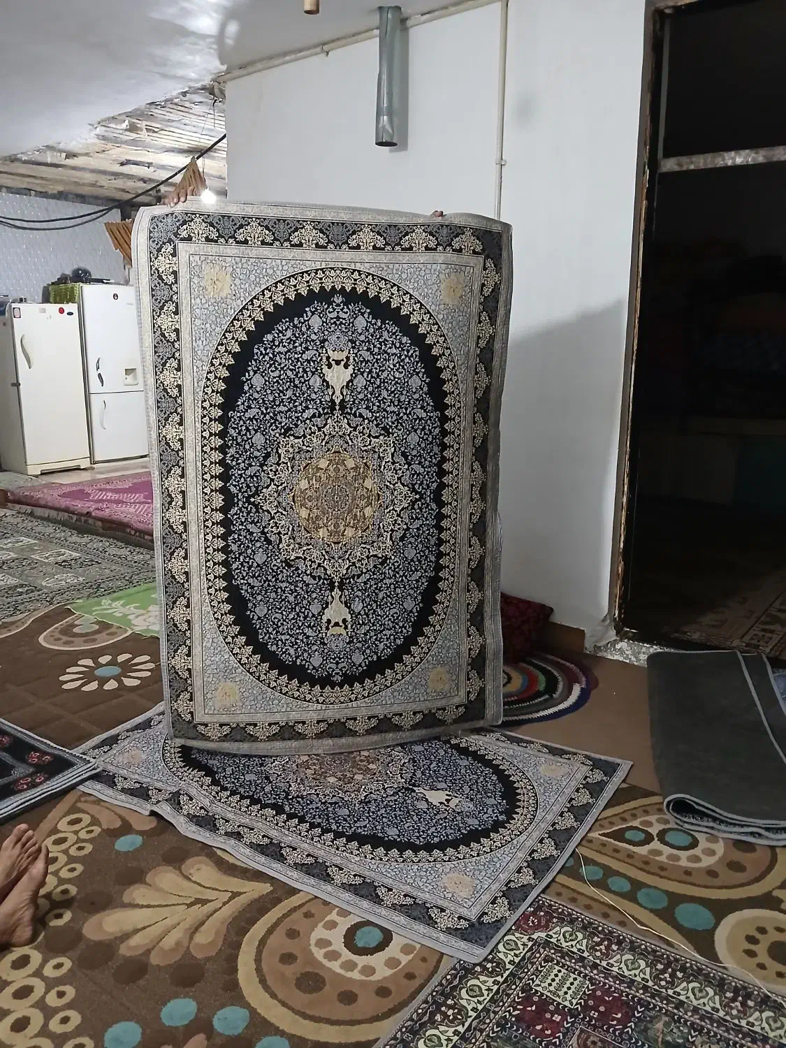 قالیچه نمدی|فرش|اصفهان, راه آهن|دیوار