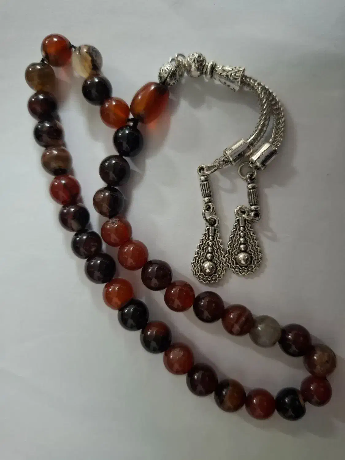 تسبیح عقیق سلیمانی با سر تسبیح استیل|جواهرات|ری, سیزده آبان|دیوار