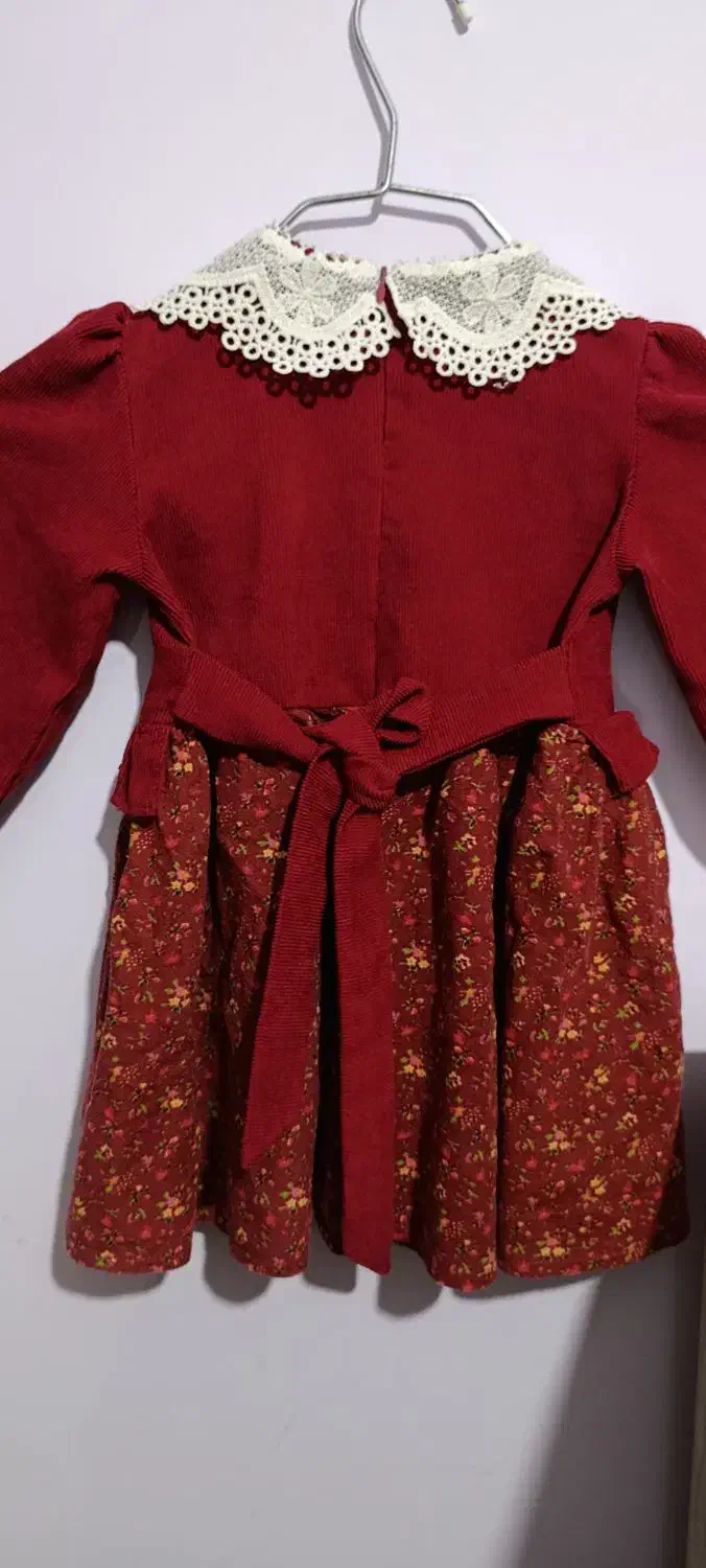 پیراهن عروسکی یلدایی سایز یک|کفش و لباس بچه|زاهدان, |دیوار