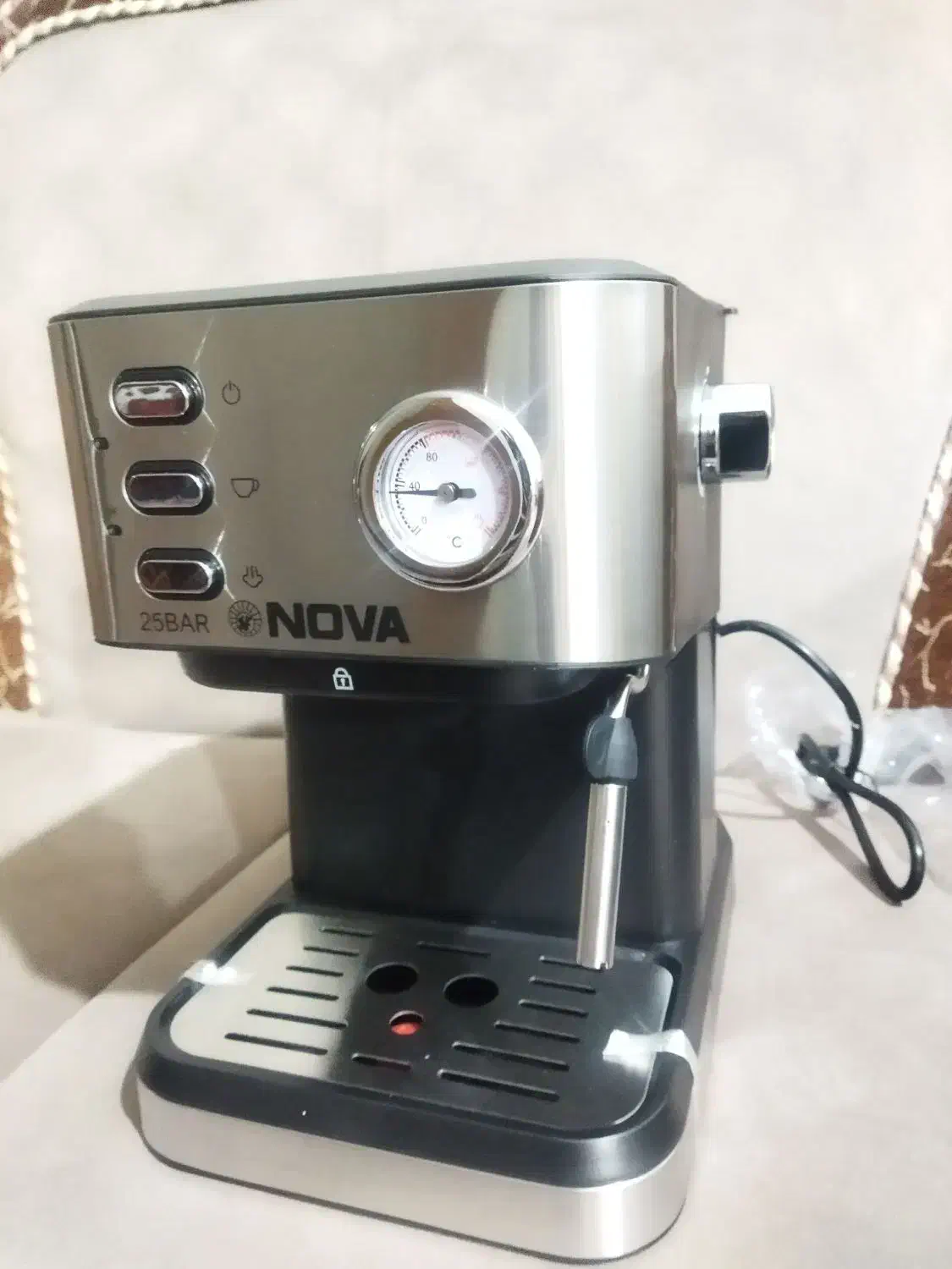 دستگاه اسپرسو ساز مارک نوا ۲۵ بار|سماور، چای‌ساز، قهوه‌ساز|شیراز, رازی|دیوار