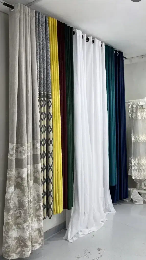 پرده پنل آماده رنگی|پرده، رانر، رومیزی|بهبهان, |دیوار