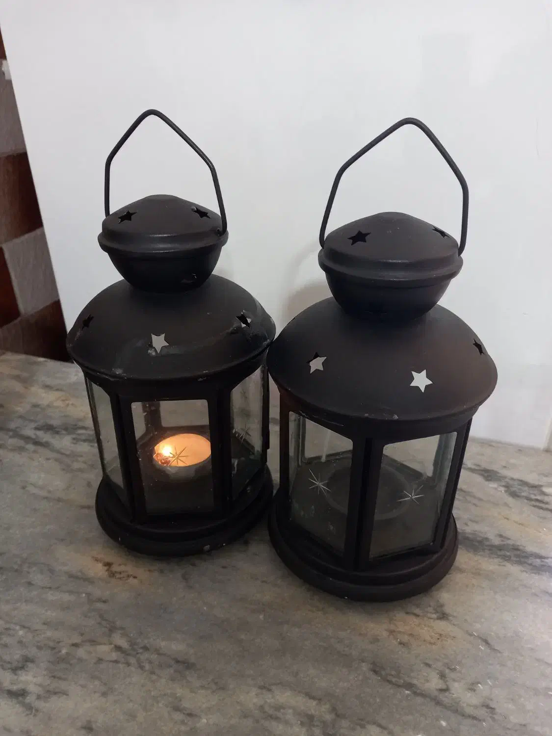 فانوس تزیینی دیکوری 2 عدد|صنایع دستی و سایر لوازم تزئینی|شهریار, شهرک بهاران (ویره)|دیوار