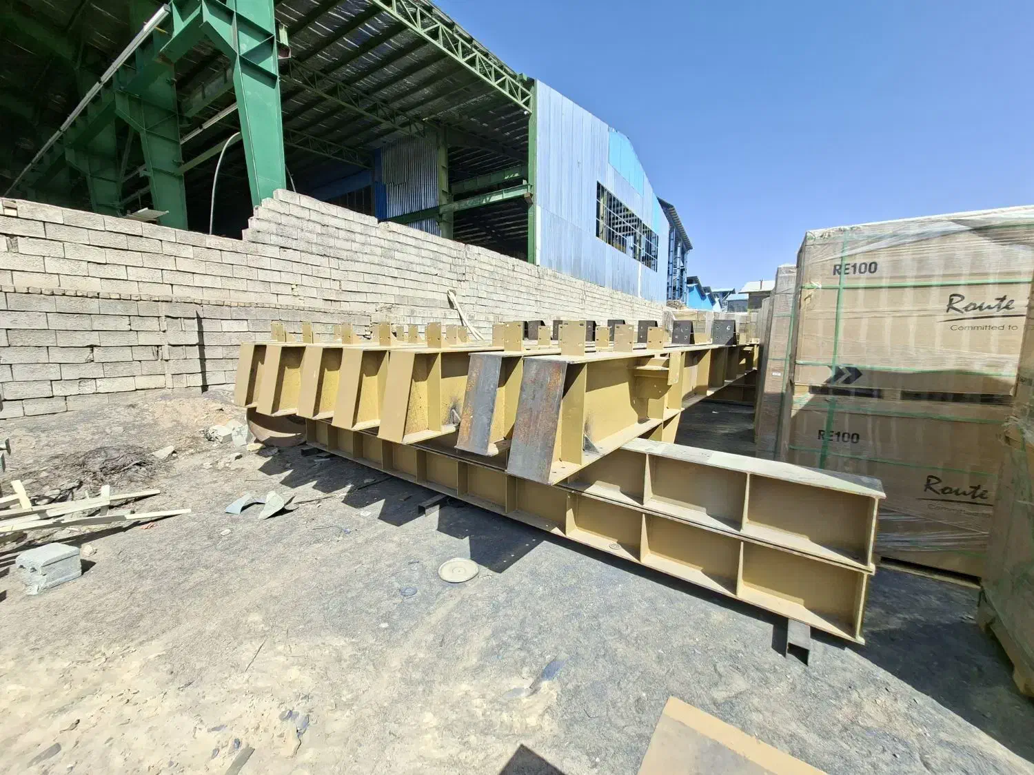 تیر آهن اسکلت ویلا ساختمان سوله  تیر و پل جرثقیل|مصالح و تجهیزات ساختمان|تیران, |دیوار