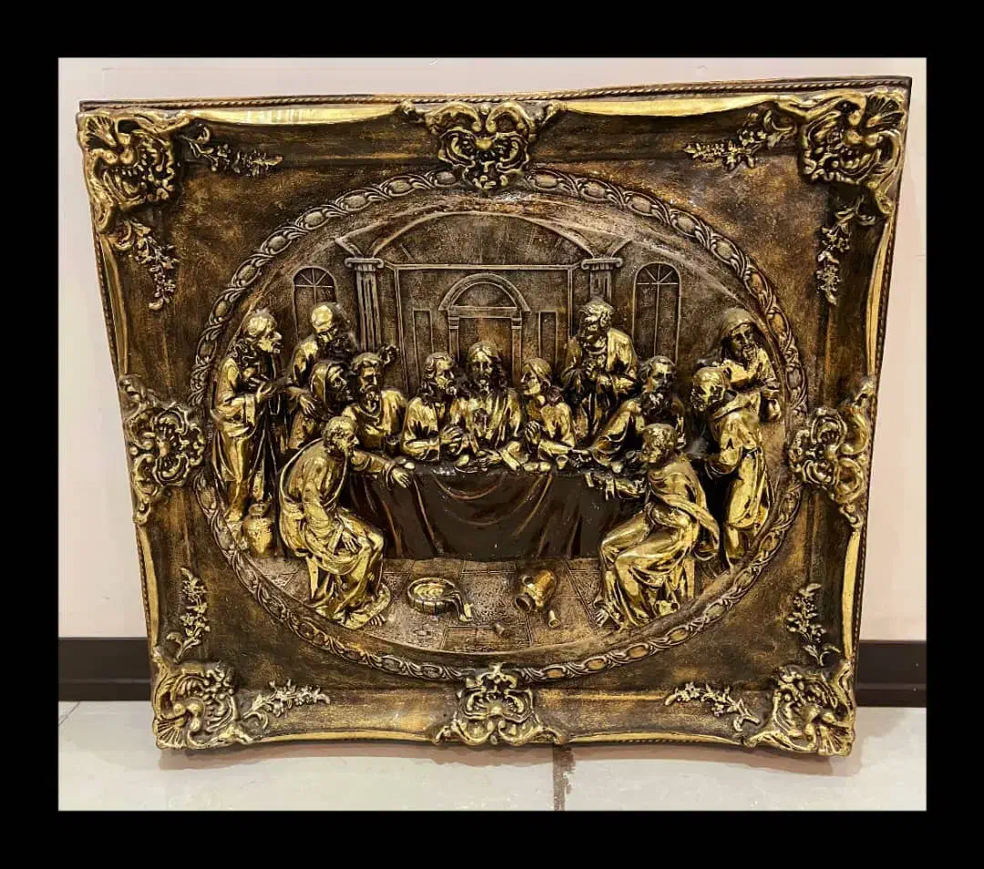 فروش تابلو فرش ان یکاد و  تابلوی نفیس شام آخر|تابلو فرش|اهواز, زیتون کارمندی|دیوار