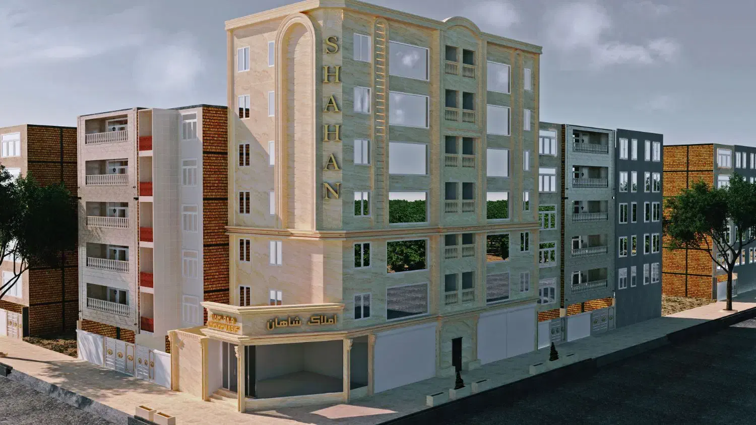 طراحی تری دی مکس 3d 3 dmax نما باغ دکوراسیون|خدمات پیشه و مهارت|مشهد, کوی المهدی|دیوار