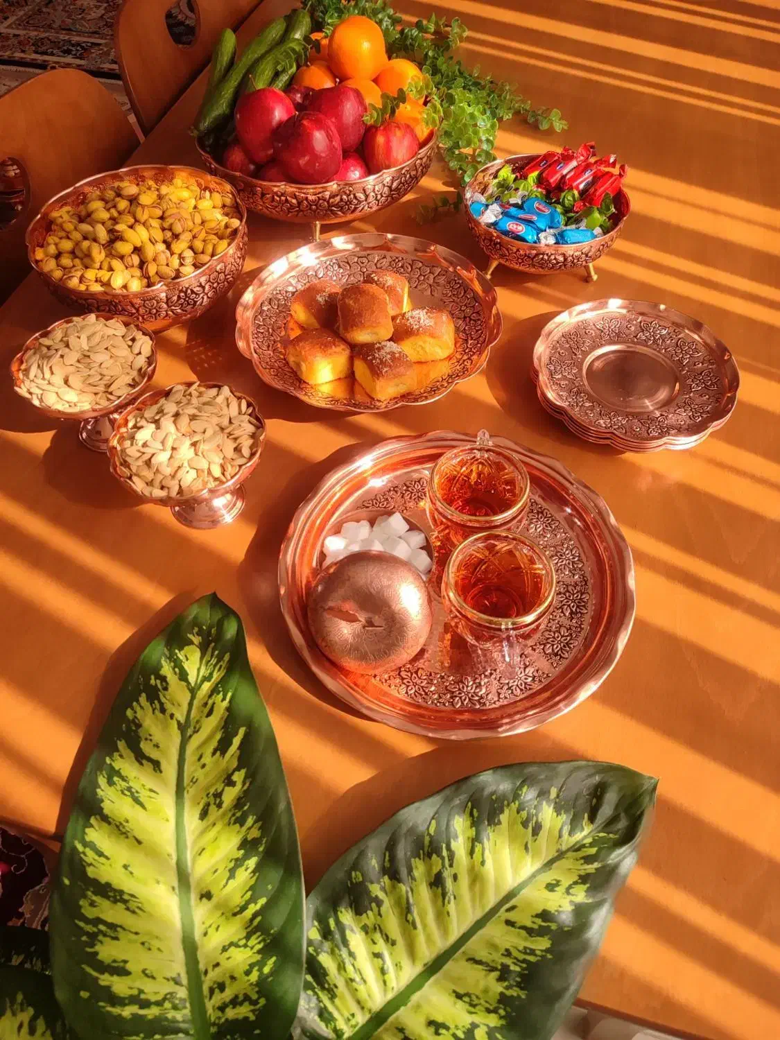 سرویس پذیرای سیاه قلم نانو شده|ظروف سرو و پذیرایی|قیدار, |دیوار