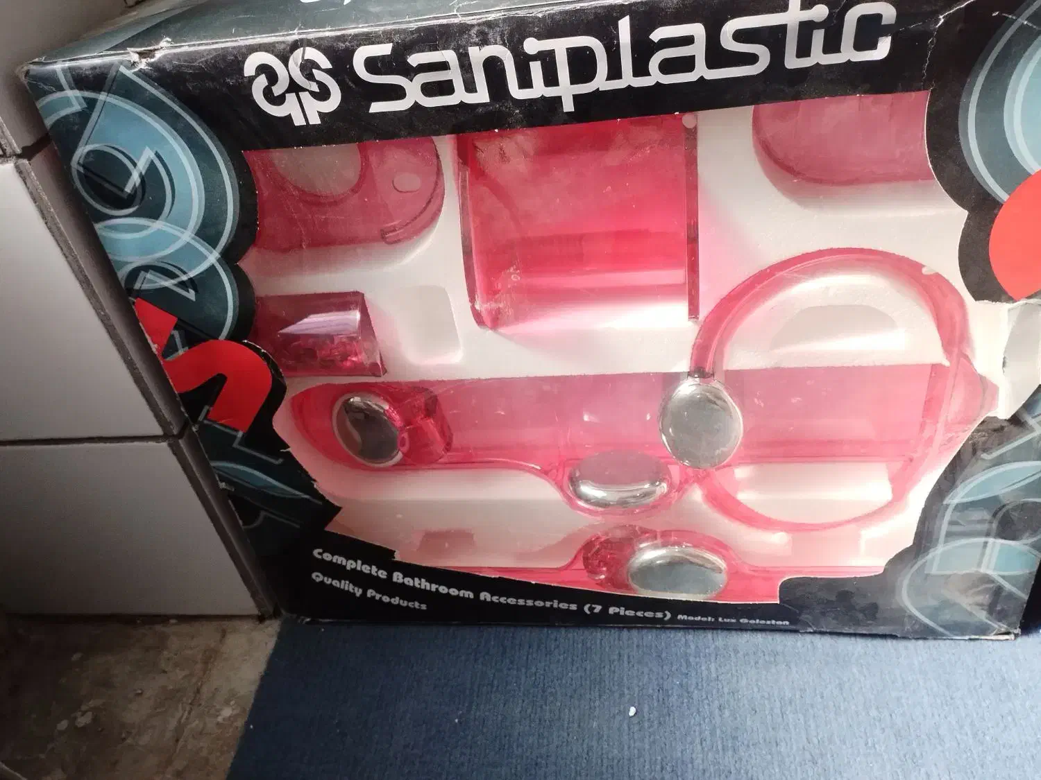 اینه سرویس رنگ ابی صورتی|لوازم سرویس بهداشتی|کرمان, |دیوار