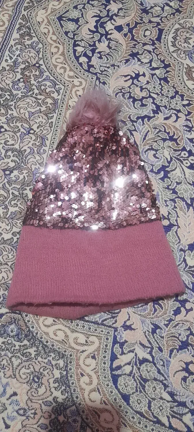 ۲ عدد کلاه بافت و کاموا دخترانه کاملا نو|لباس|ساوه, |دیوار