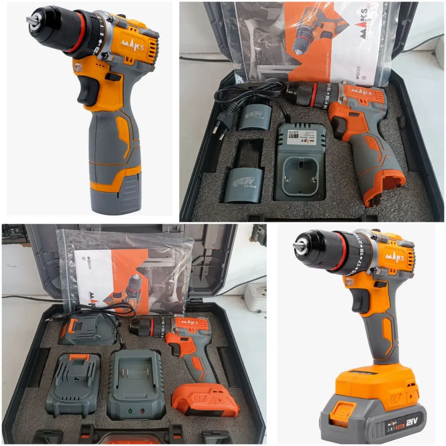 دریل شارژی 21vو18v باگارانتی(40درصد تخفیف)براشلس|ابزارآلات|ایلام, |دیوار