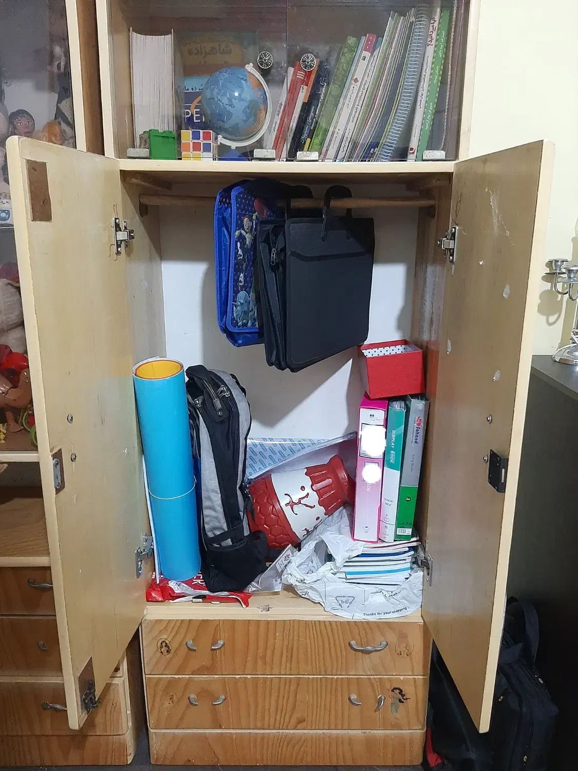 کمد و کتابخانه|کتابخانه، شلف، قفسه‌های دیواری|بندرعباس, |دیوار