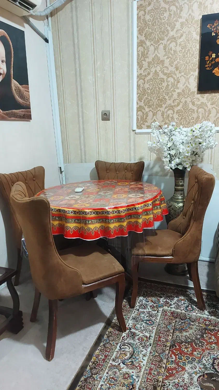 غذا خوری و مبل تمام چوب ۷ نفره|میز و صندلی غذاخوری|رباطکریم, رباطکریم|دیوار