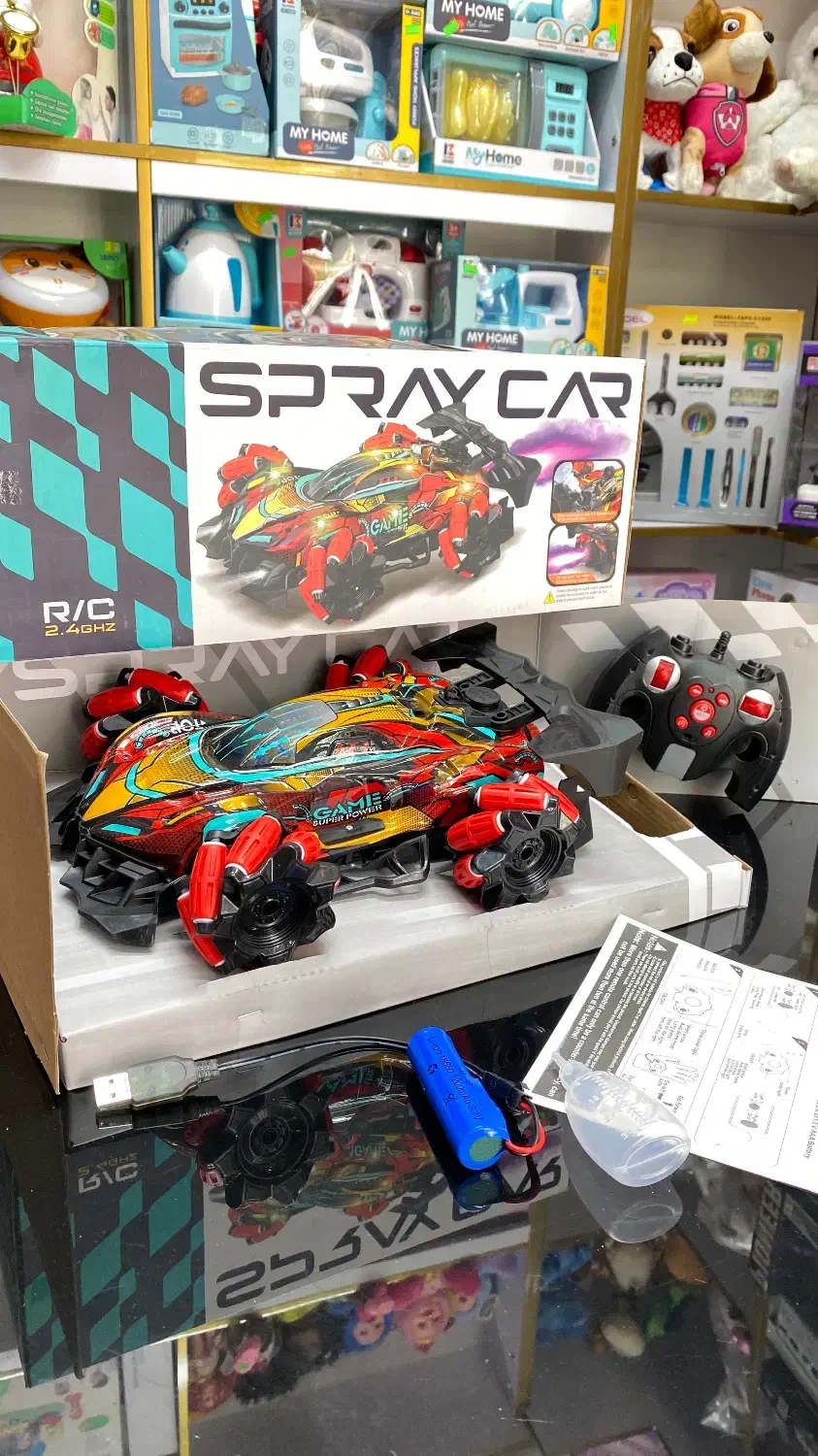 ماشین کنترلی چرخ کپسولی دودزا|اسباببازی|تهران, سلسبیل شمالی|دیوار