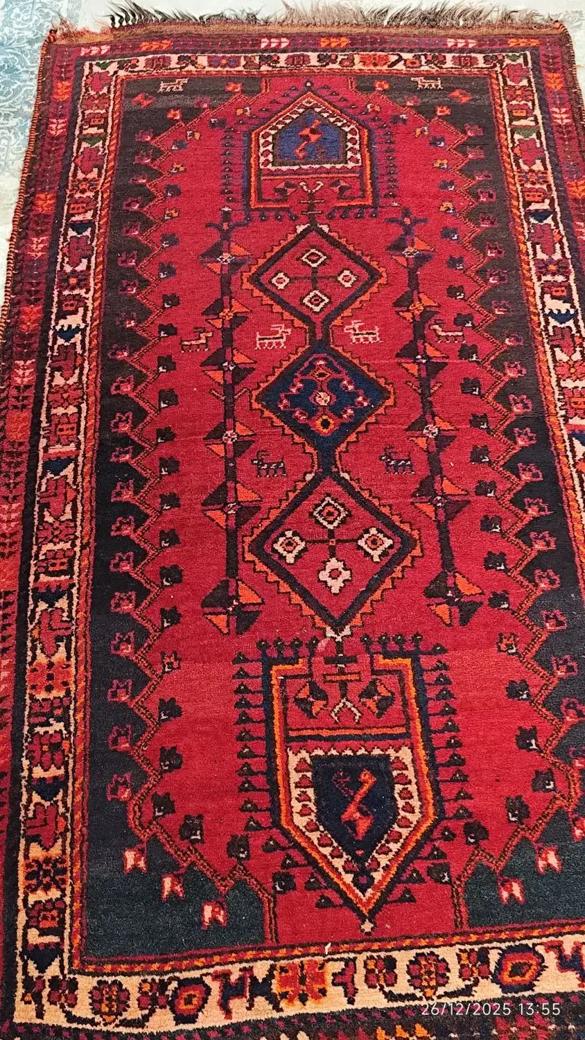 قالی قدیمی|فرش|جم, |دیوار