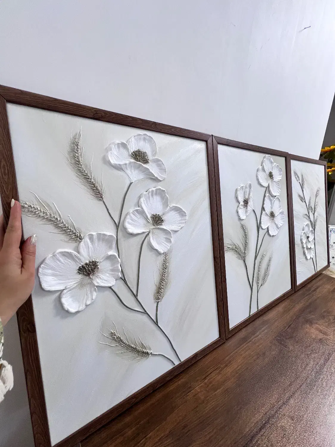 تابلوسه تیکه گل گندم|تابلو، نقاشی، عکس|لاهیجان, کوی خزر|دیوار