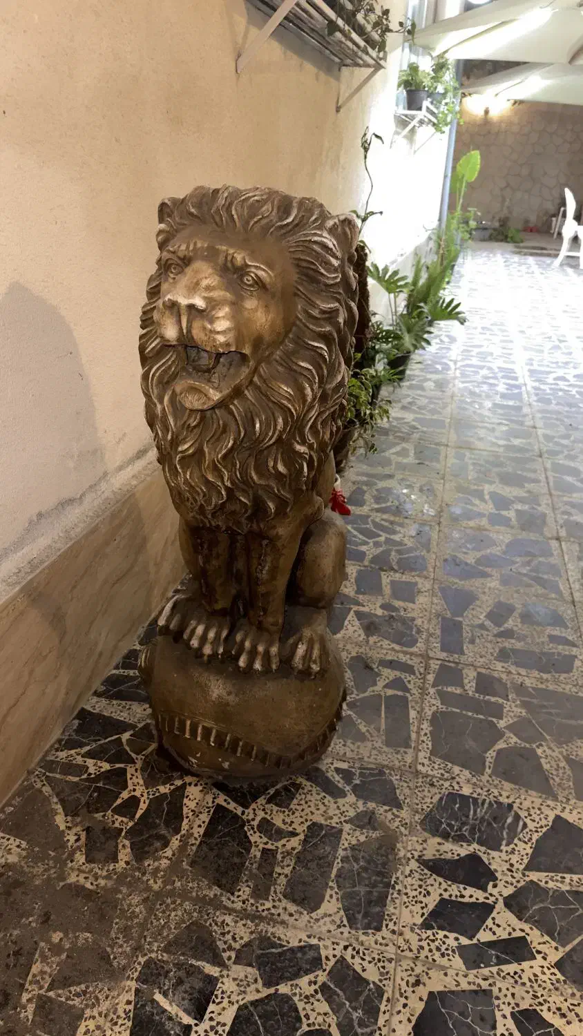 شیر بتونی|مجسمه، تندیس، ماکت|لاهیجان, یوسف آباد|دیوار