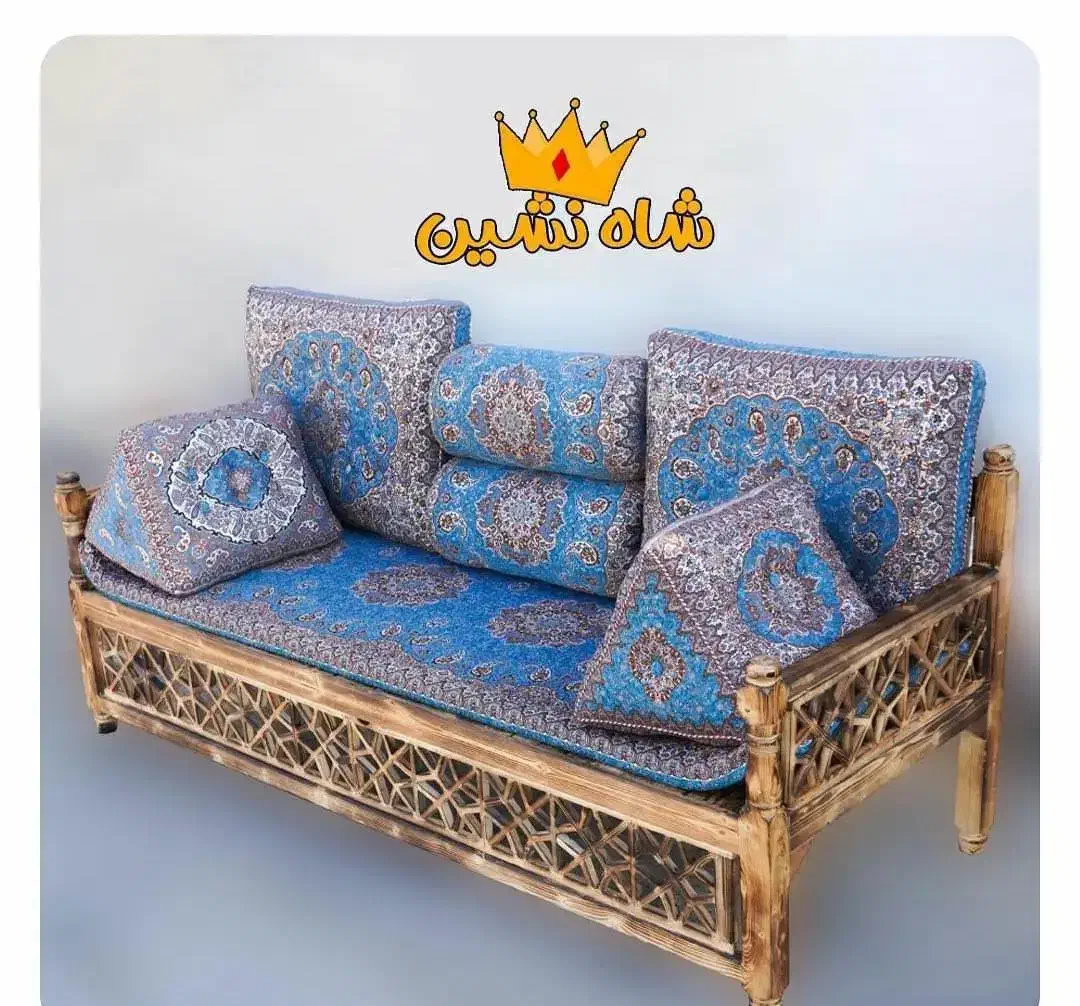 شاه نشین ترمه ۷ تیکه|پشتی|آمل, |دیوار