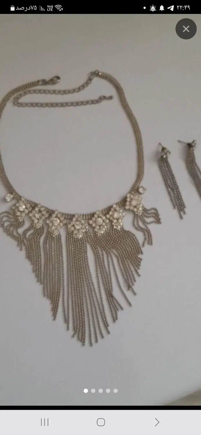 ست گردنبند. گوشواره استیل. رنگ ثابت. فقط ۱۰۰|بدلیجات|گلبهار, شهر جدید گلبهار|دیوار