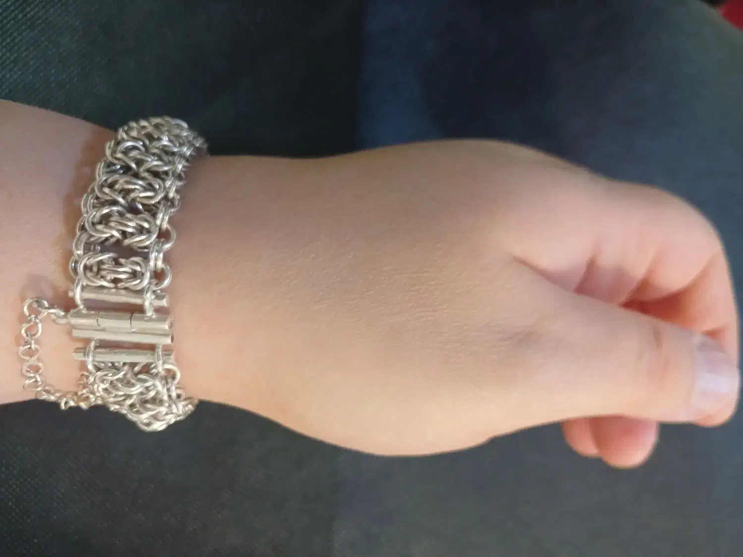 دستبند نقره دست‌ساز انتخاب خانم های شیک|جواهرات|همدان, |دیوار