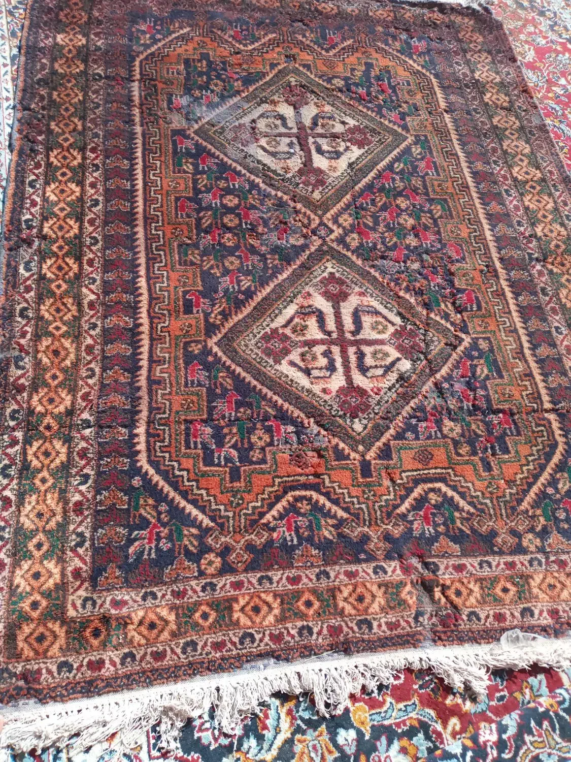 قالی دستبافت|فرش|زرند, |دیوار