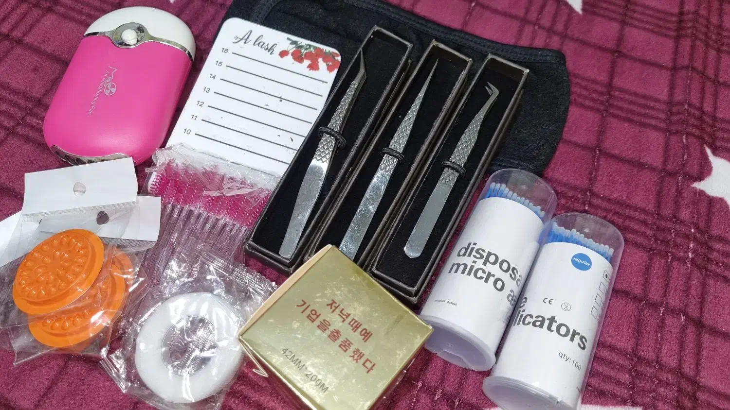 ابزار کار اکستنشن مژه و لیف مژه و ابرو|آرایشی، بهداشتی، درمانی|دوگنبدان, |دیوار