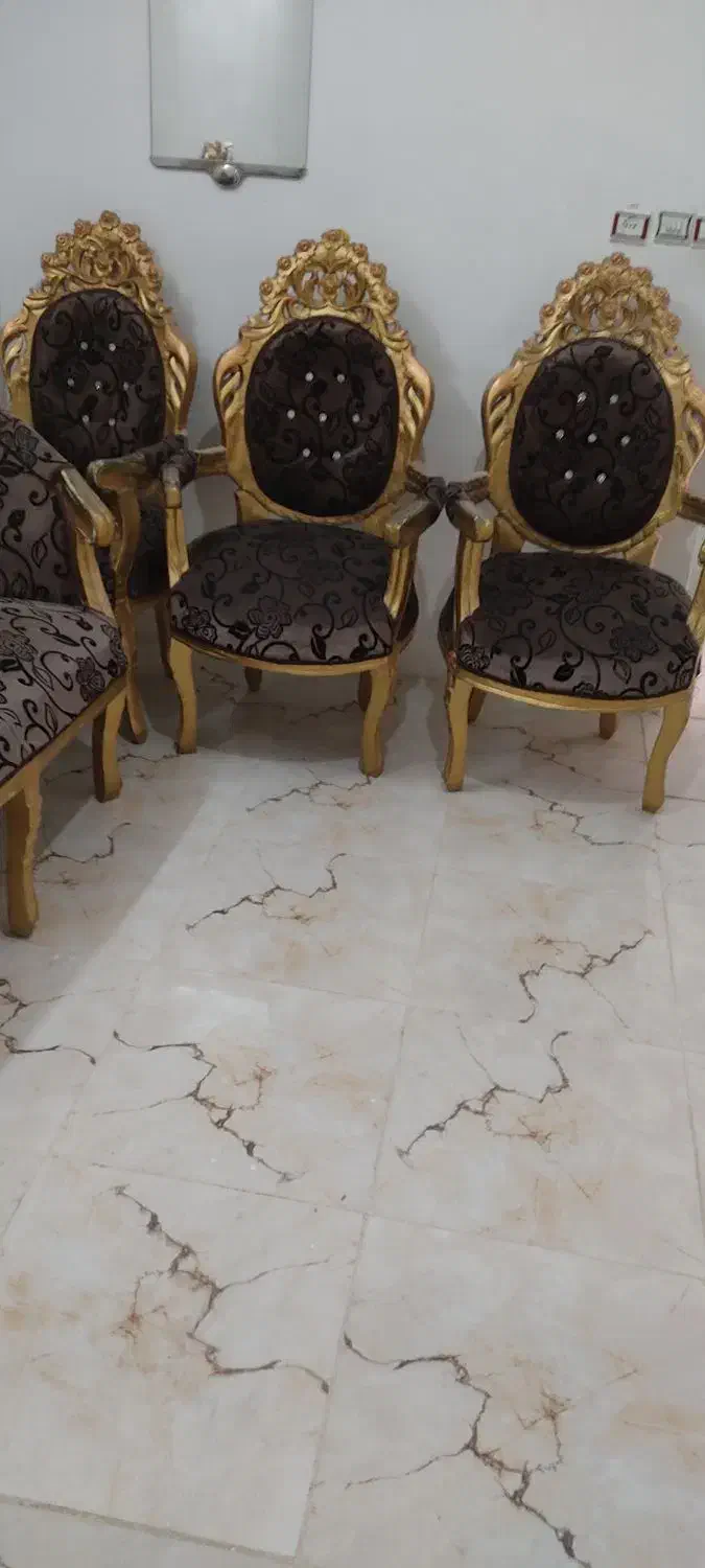 مبل سلطنتی 9نفره|مبلمان خانگی و میز عسلی|نهاوند, |دیوار