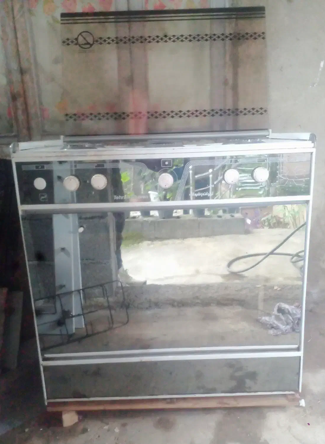 گاز پنج شعله طرح فر جاربرقی یخچال ایتالیا فن کبابی|اجاق گاز و لوازم برقی پختوپز|رضوانشهر, |دیوار