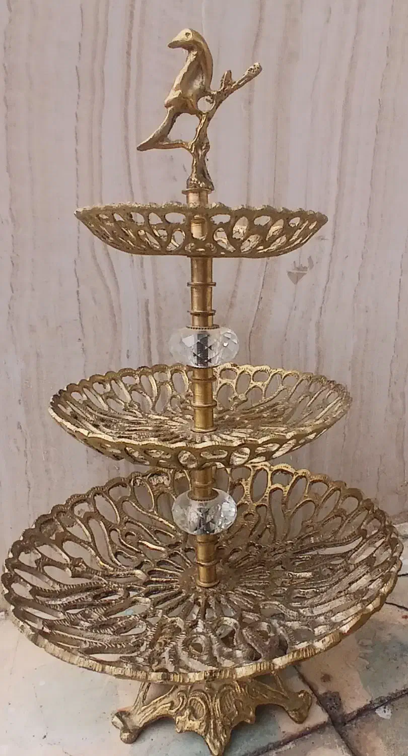 ظرف شیرینی خوری برنز|ظروف سرو و پذیرایی|مرند, |دیوار