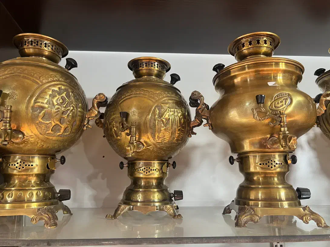 سماور گازی برنجی|سماور، چای‌ساز، قهوه‌ساز|کرج, شهرک اوج|دیوار