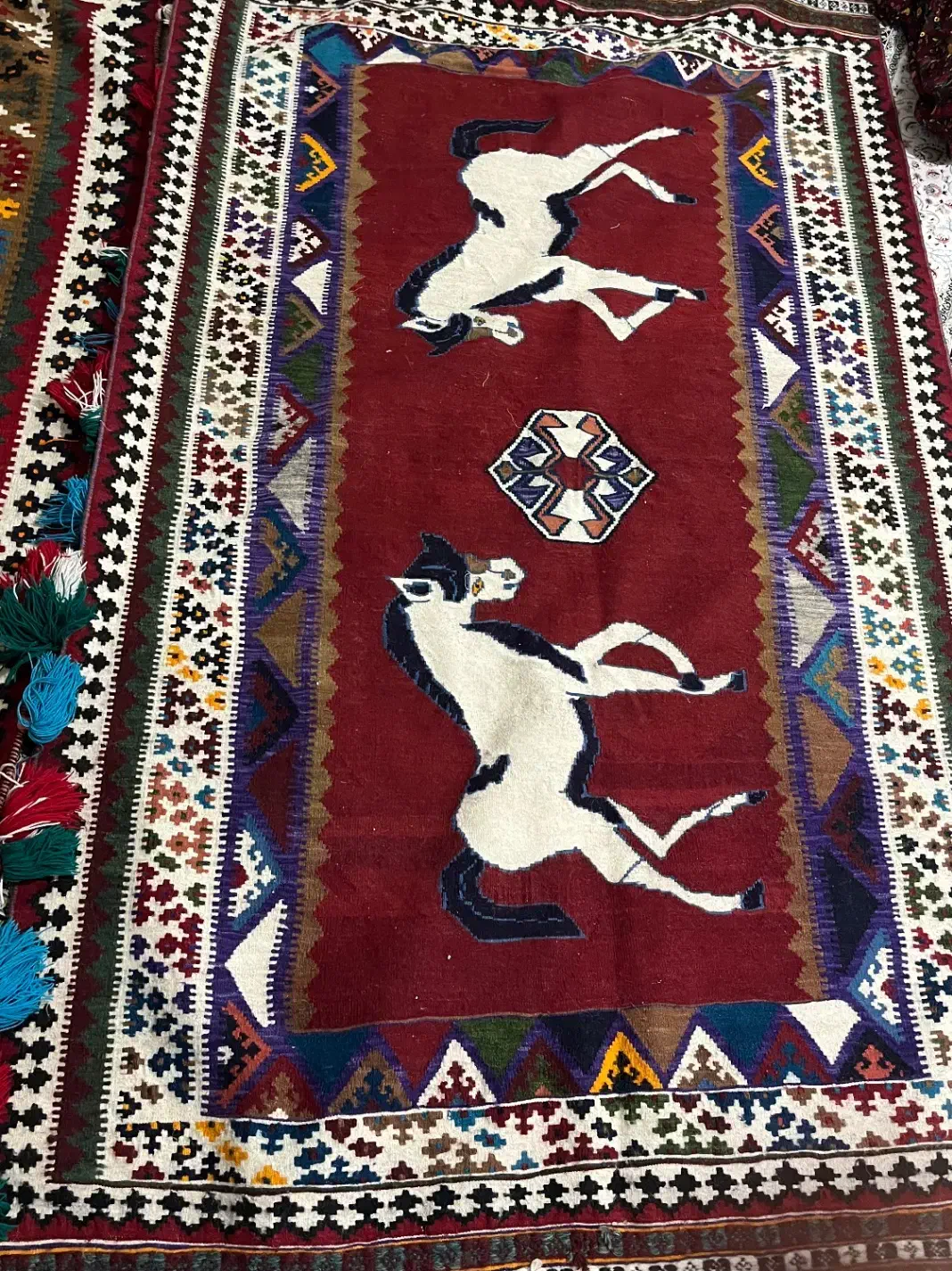 گلیم قشقایی|گلیم، جاجیم، گبه|صدرا-فارس, فاز ۱|دیوار