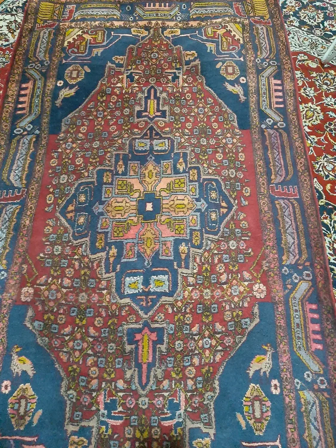 فرش کردی قدیمی|فرش|کرمانشاه, |دیوار