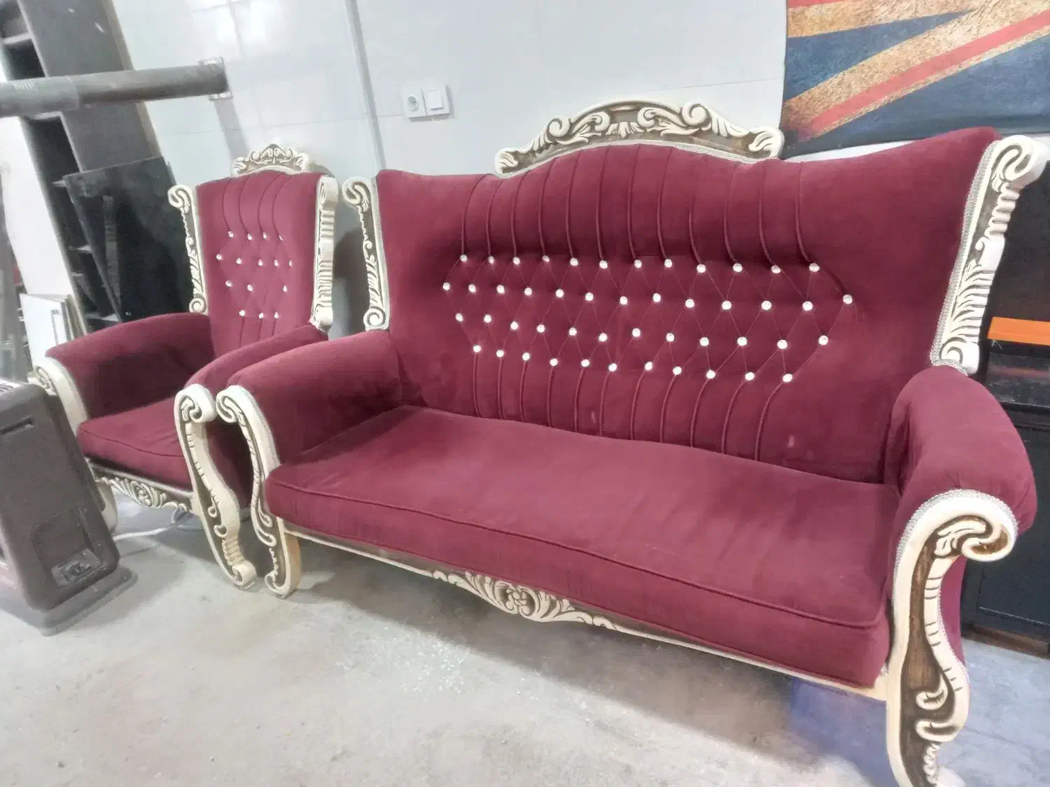 مبل سلطنتی|مبلمان خانگی و میز عسلی|فردوس (خراسان), |دیوار