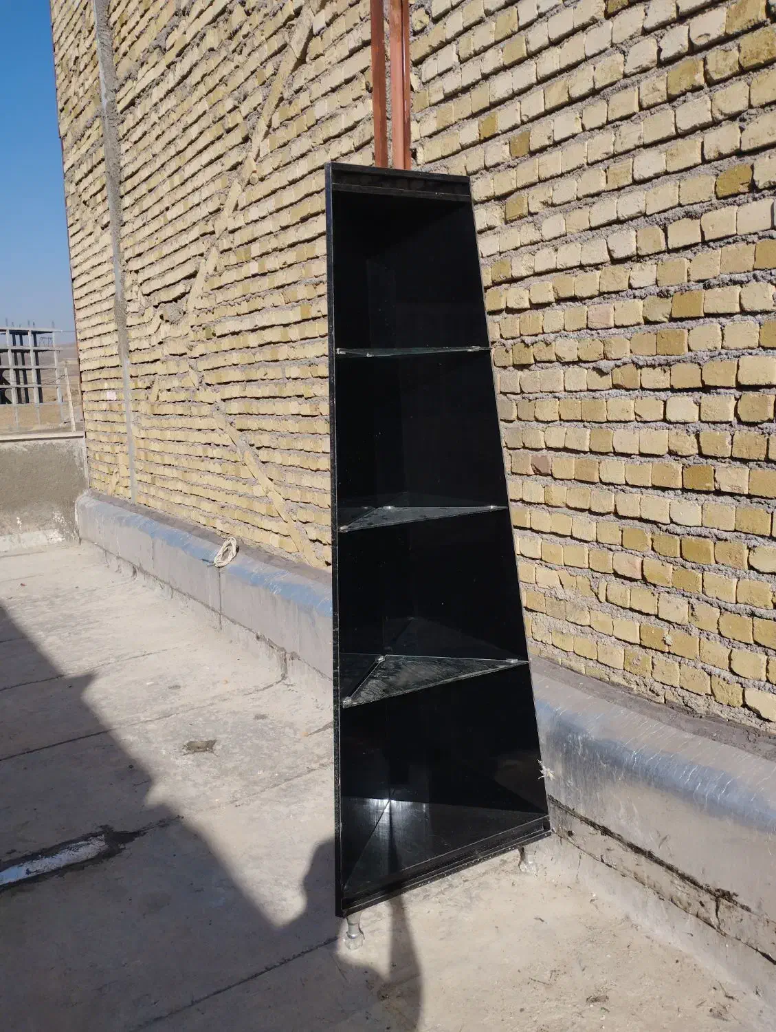 استند مشکی با ارتفاع ۱۹۰ سانت|کتابخانه، شلف، قفسه‌های دیواری|بروجرد, |دیوار