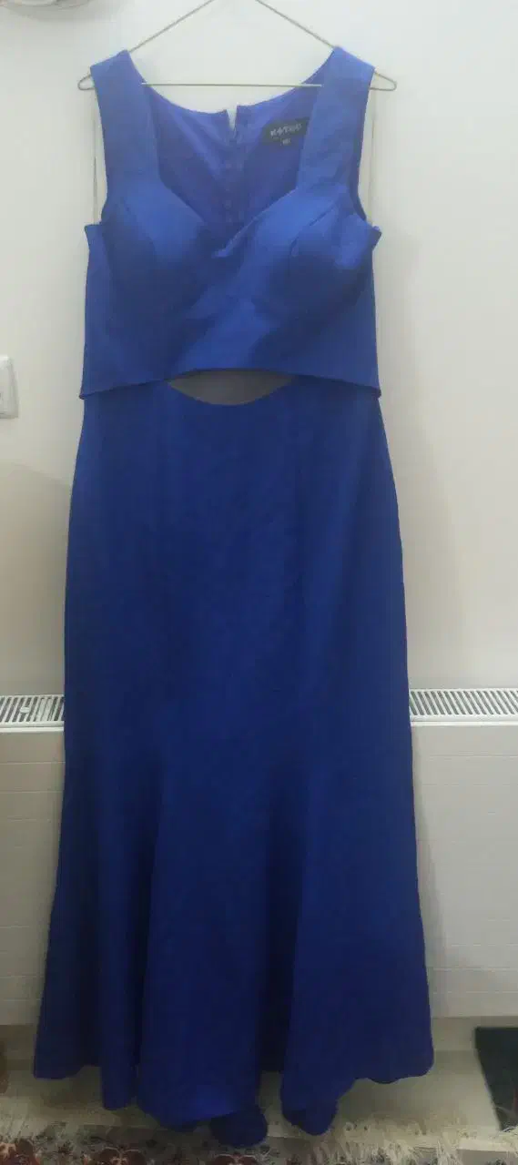 لباس مجلسی رنگ آبی کاربنی سایز سه|لباس|کاشان, زیتون|دیوار