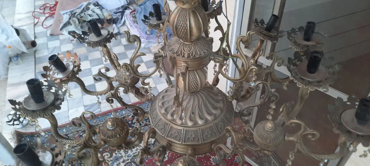 لوستر|لوستر و چراغ آویز|خمینی‌شهر, |دیوار