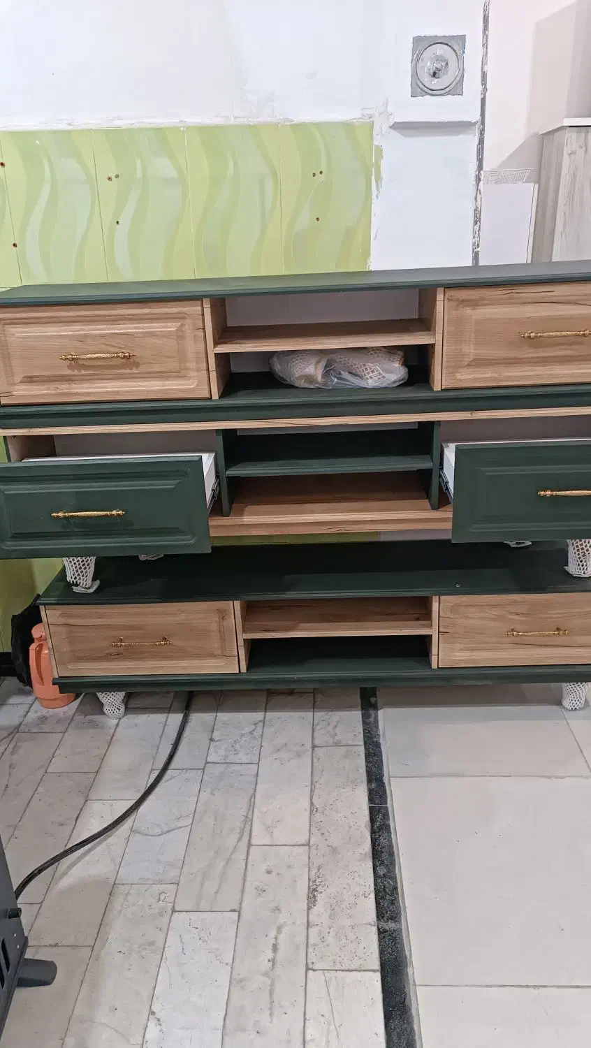 میز تلویزیون MDF وکیوم شیک 170 سانتی|میز تلویزیون|نقده, |دیوار