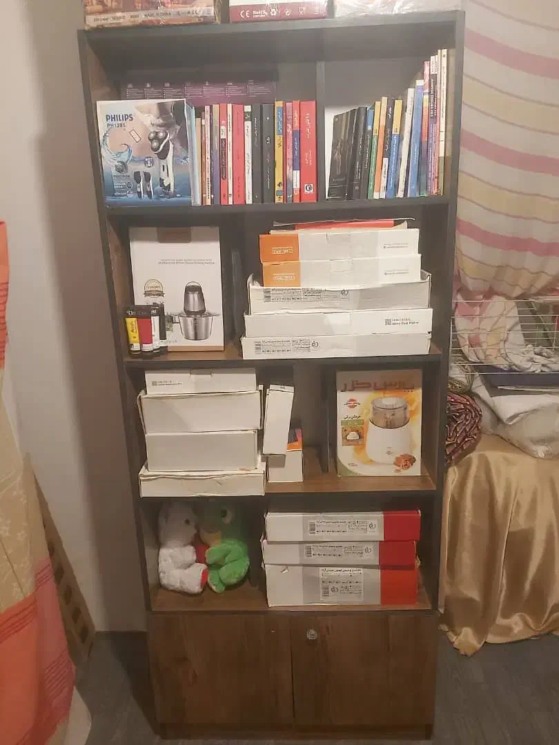 فروش یک قفسه کتاب|کتابخانه، شلف، قفسه‌های دیواری|خرم‌آباد (تنکابن), |دیوار