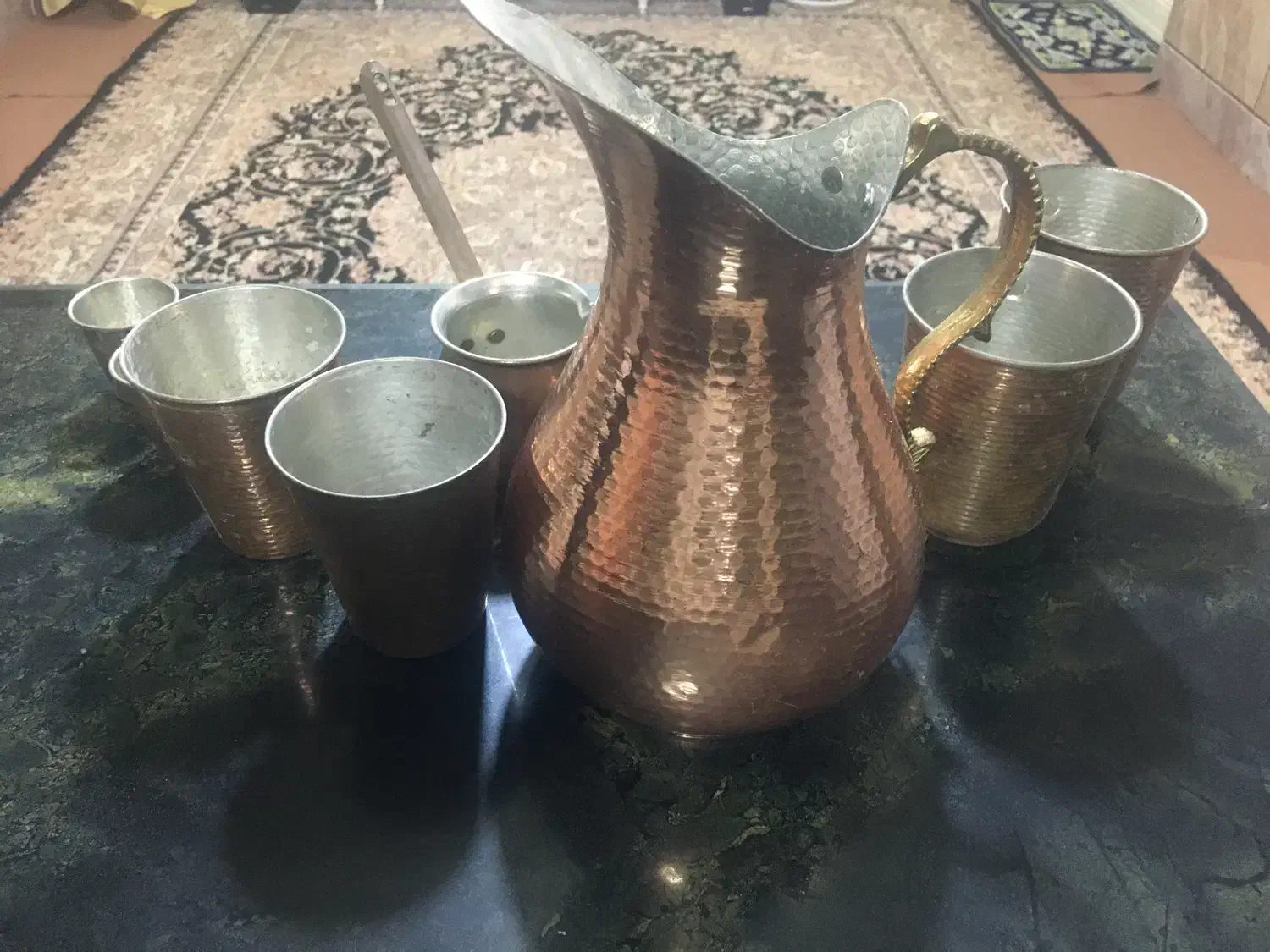 پارچ وایوان مسی|ظروف سرو و پذیرایی|گنبد کاووس, |دیوار