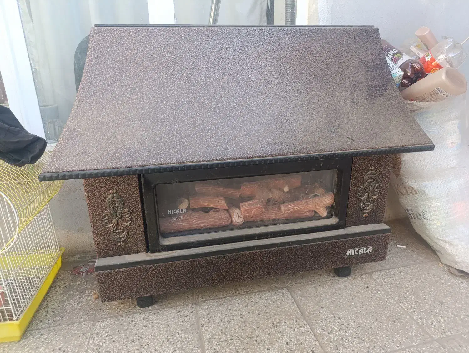 بخاری شومینه ای نیک کالا|بخاری، هیتر، شومینه|نیشابور, فردوس شمالی|دیوار