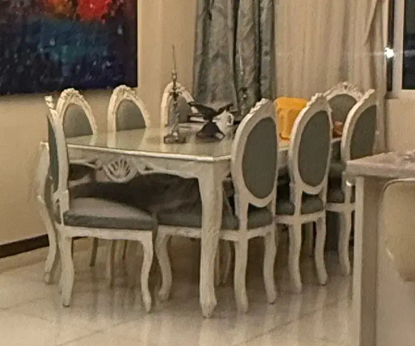 فروش مبل استیل ۸ نفره با میز ناهارخوری ۸ نفره|مبلمان خانگی و میز عسلی|تهران, شهرک دانشگاه|دیوار