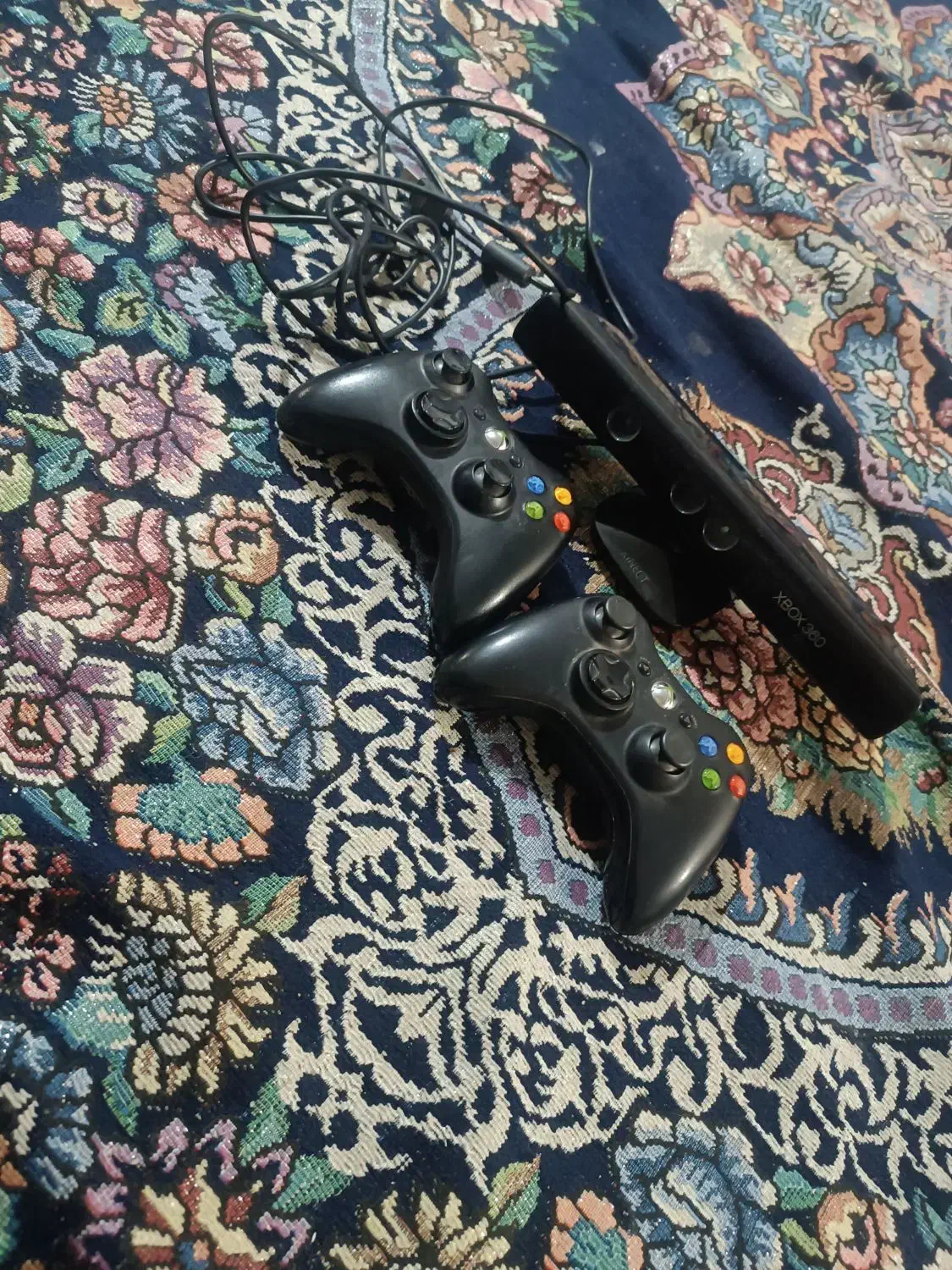 دو دسته ایکس باکس 360 با دوربین|کنسول، بازی ویدئویی و آنلاین|کرمان, |دیوار