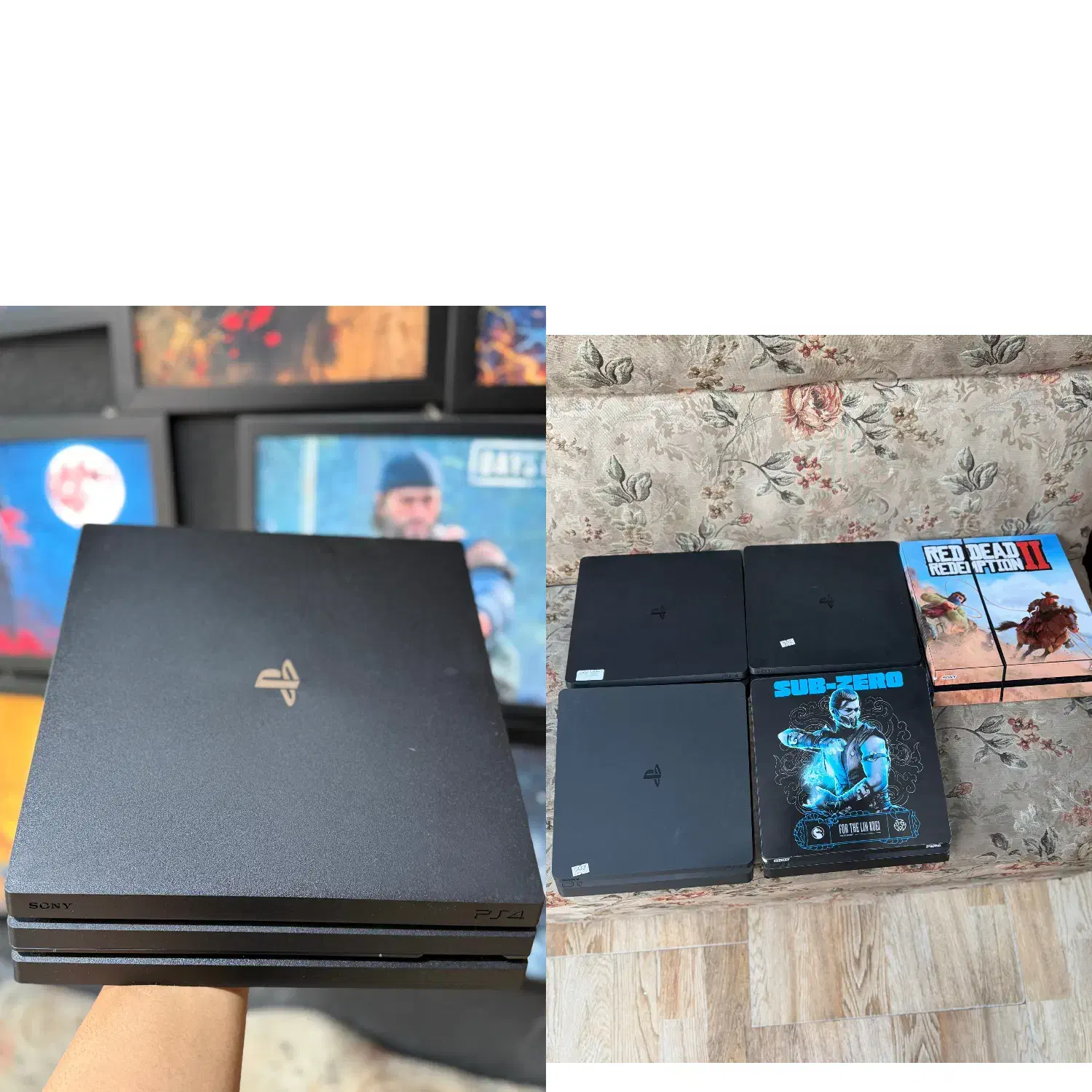 پلی استیشن4کارکرده درحد در تعداد با یکسال گارانتی|کنسول، بازی ویدئویی و آنلاین|آمل, |دیوار