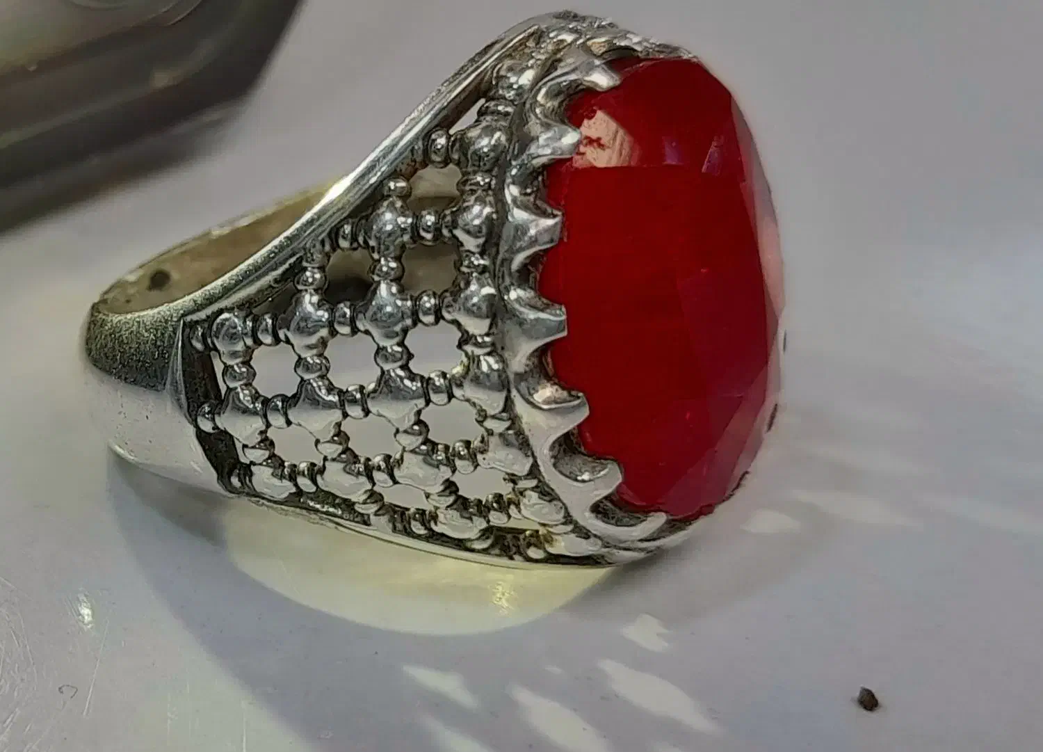 انگشتریاقوت سرخ افریقاRuby|جواهرات|قم, بلوار امین و ساحلی|دیوار
